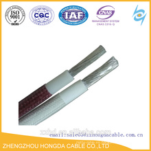 Cable / alambre resistentes al calor de la goma de silicona de la trenza de la fibra de vidrio de la UL 3122